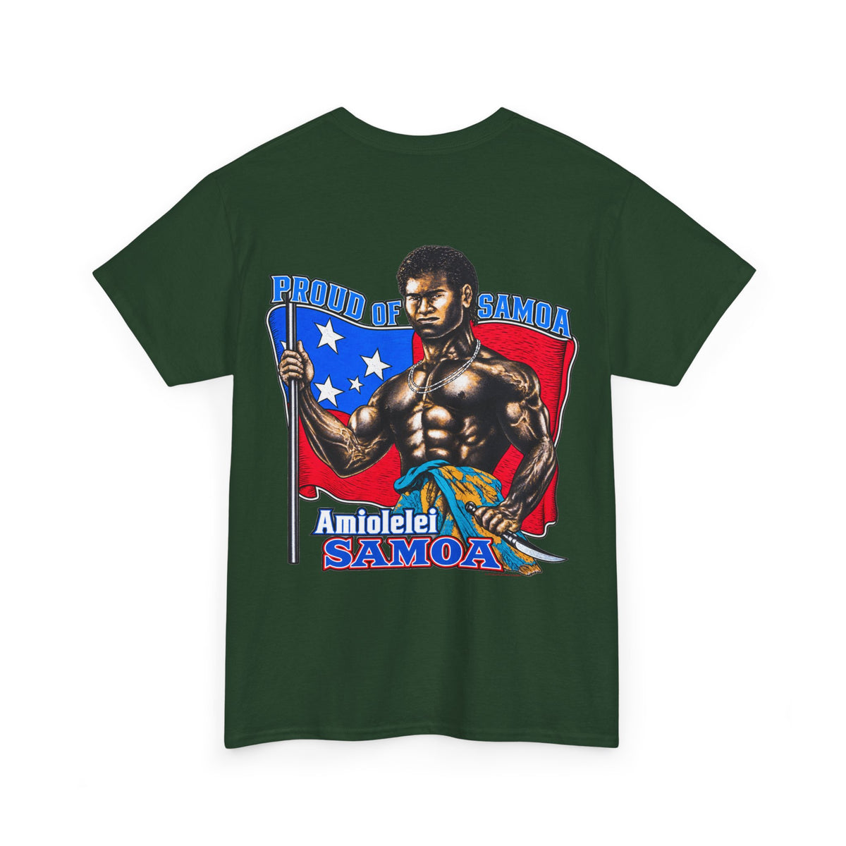 Samoan Strength Proud of Samoa Amiolelei Samoa Unisex Heavy Cotton Tee