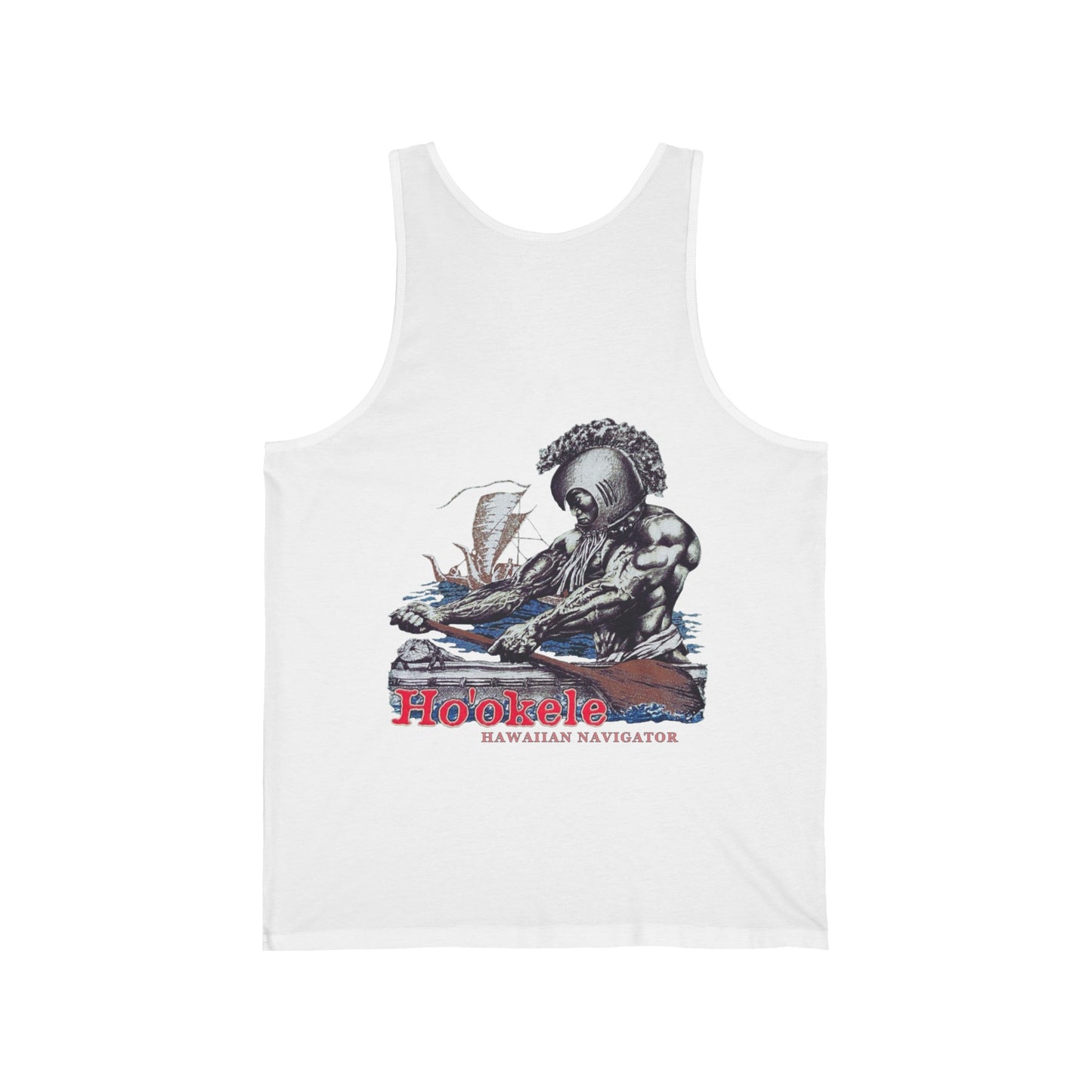 Hawaiian Strength Ho'okele Hawaiian Navigator Vintage Design 90s New Print Unisex Jersey Tank