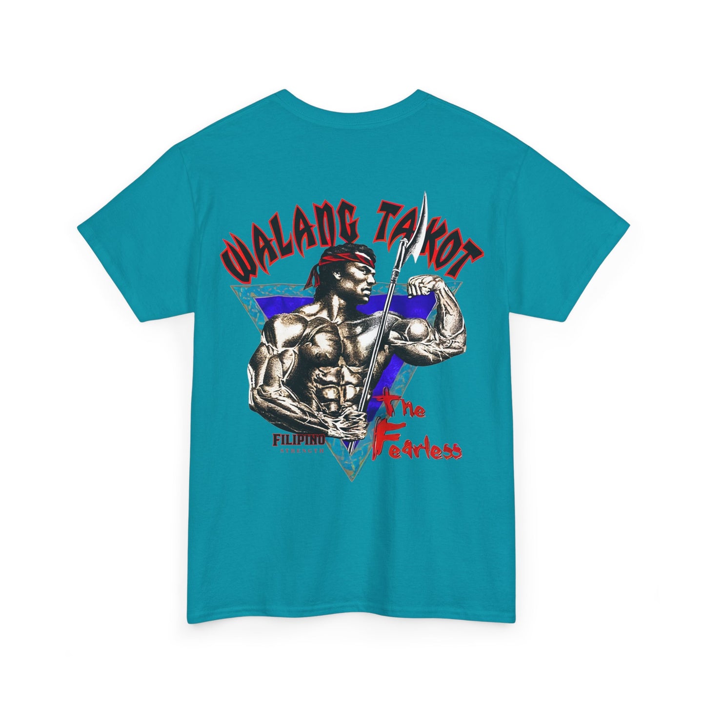 Filipino Strength Walang Takot The Fearless Vintage Design 90s New Print T-shirt Unisex Heavy Cotton Tee