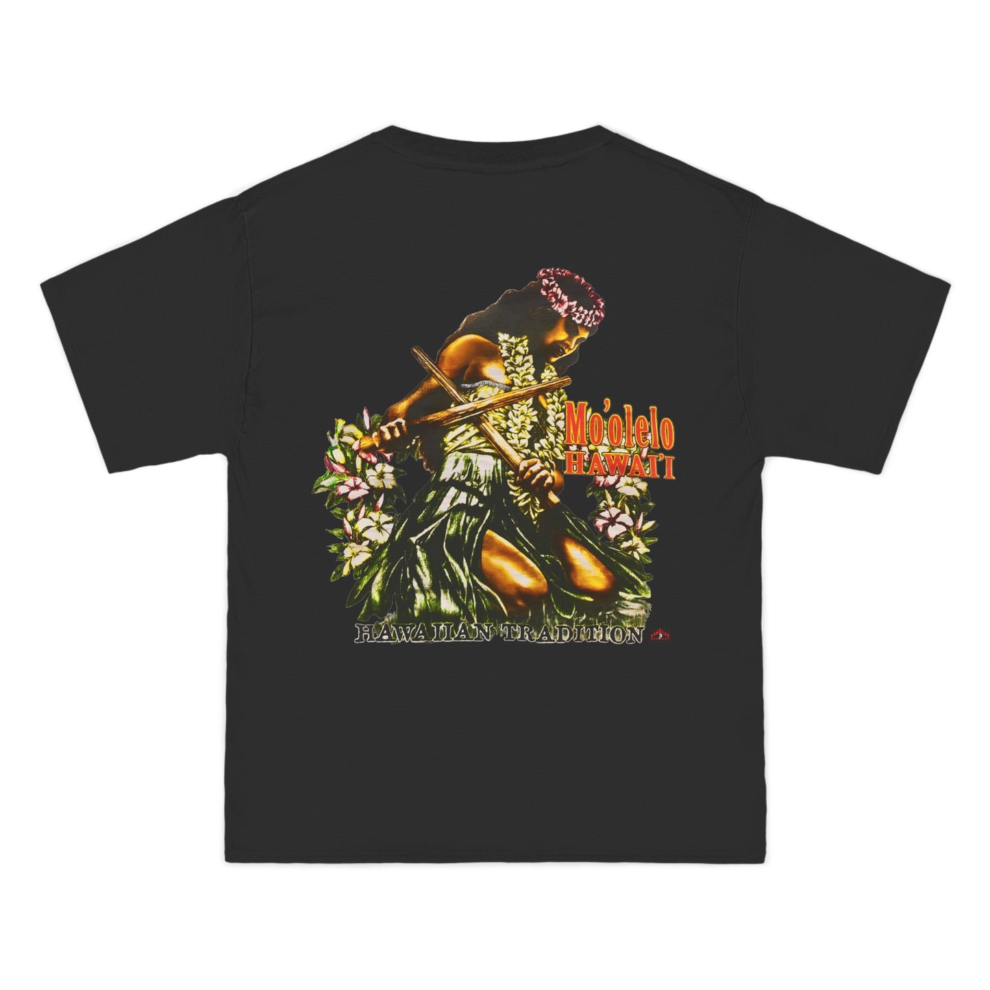 Hawaiian Strength Hawaiian Tradition Mo'olelo Hawai'i Vintage Design 90s New Print Beefy-T®  Short-Sleeve T-Shirt