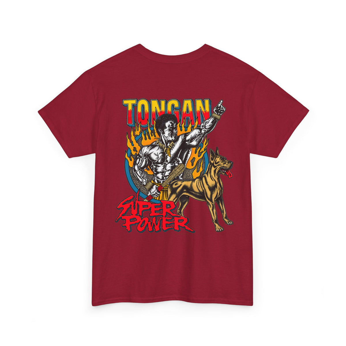 Local Strength Tongan Super Power Unisex Heavy Cotton Tee
