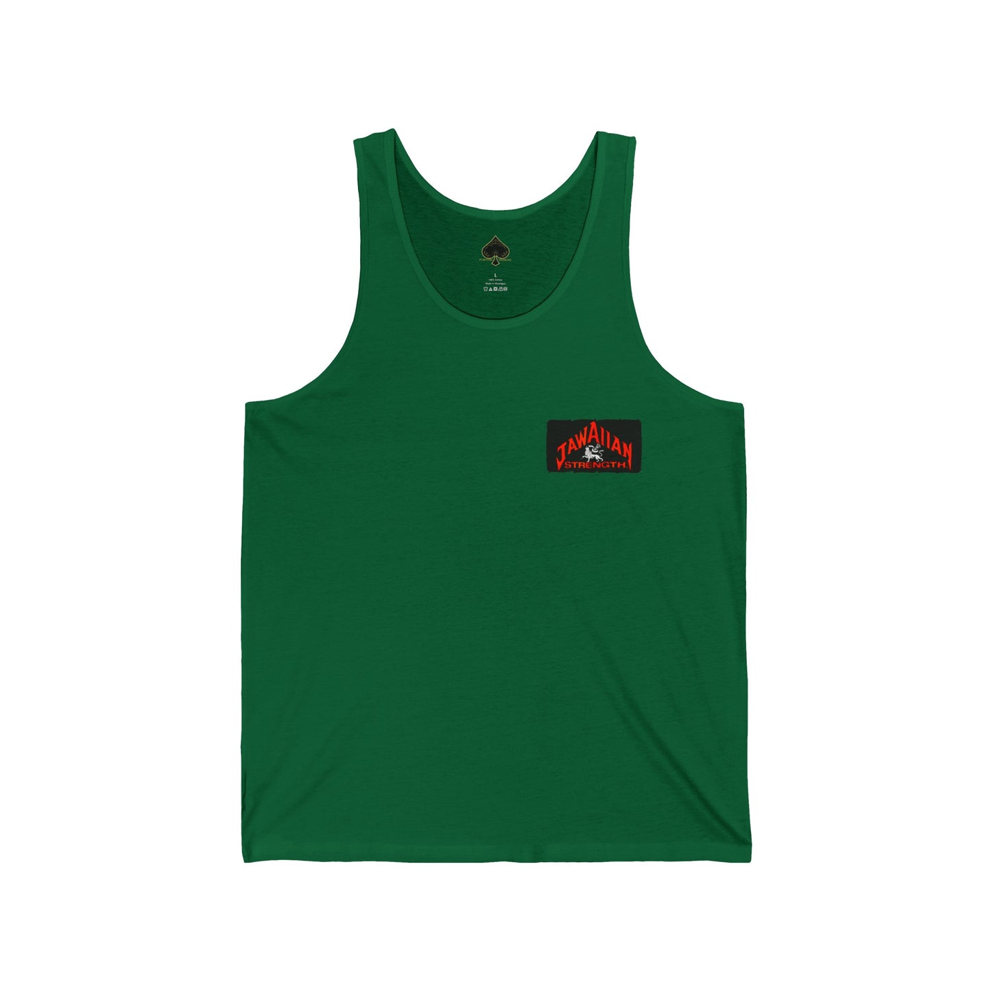 Jawaiian Strength Reggae Powerhouse Gym Vintage Design 90s New Print Unisex Jersey Tank