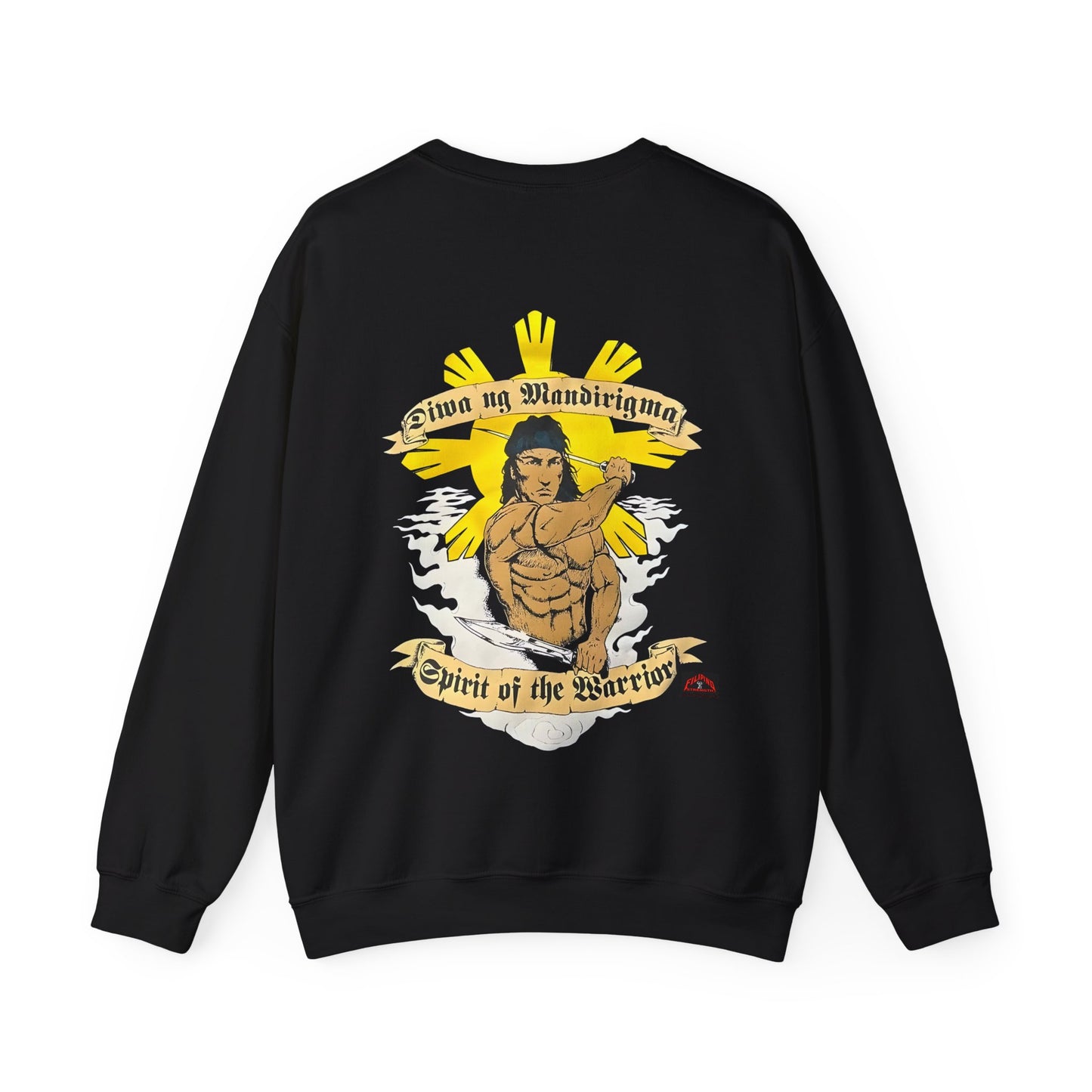 Filipino Strength Spirit of the Warrior Diwa ng Mandirigma Vintage Design 90s New Print Unisex Heavy Blend™ Crewneck Sweatshirt