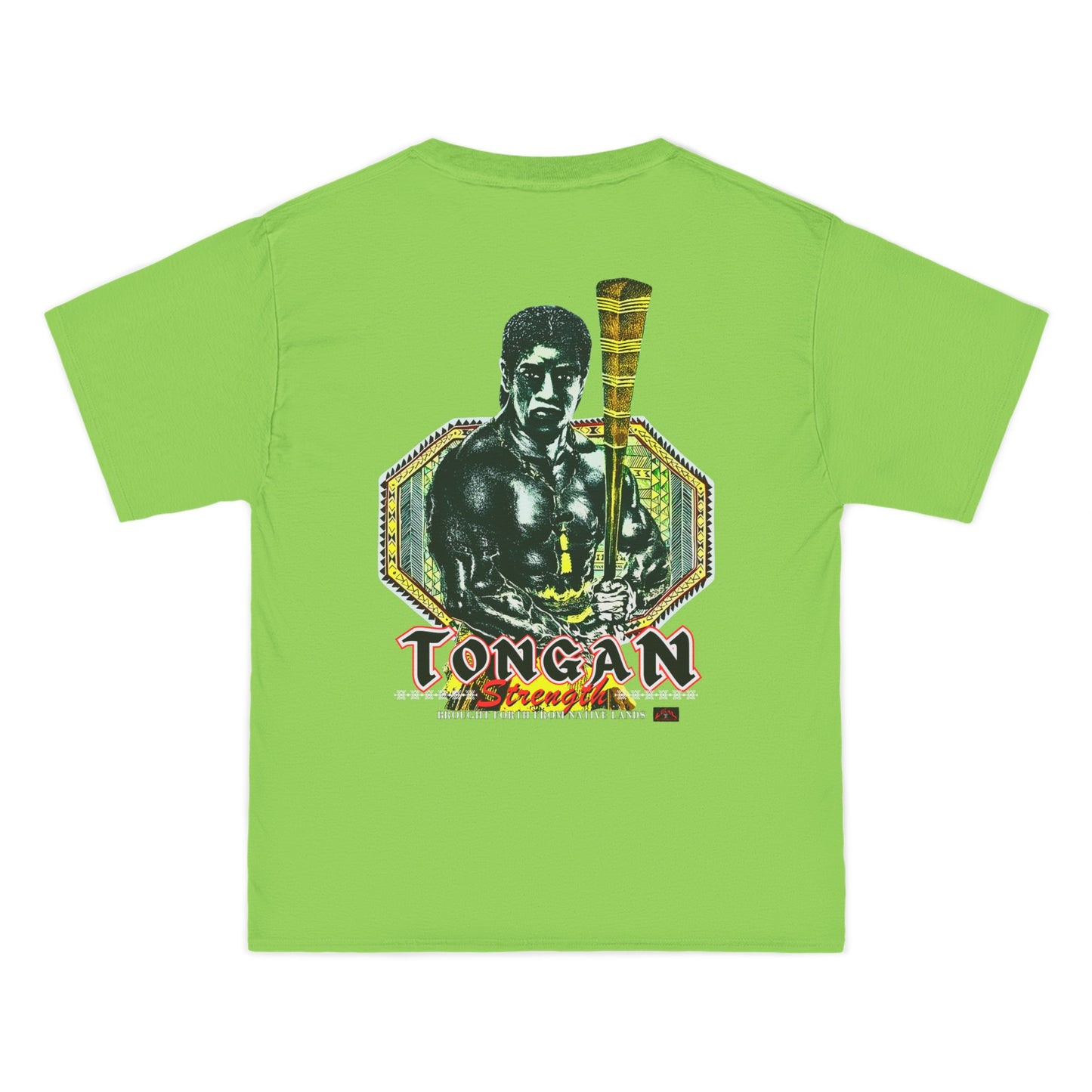 Local Strength Tongan Strength Brought Forth From Native Lands Vintage Design 90s New Print Beefy-T®  Short-Sleeve T-Shirt