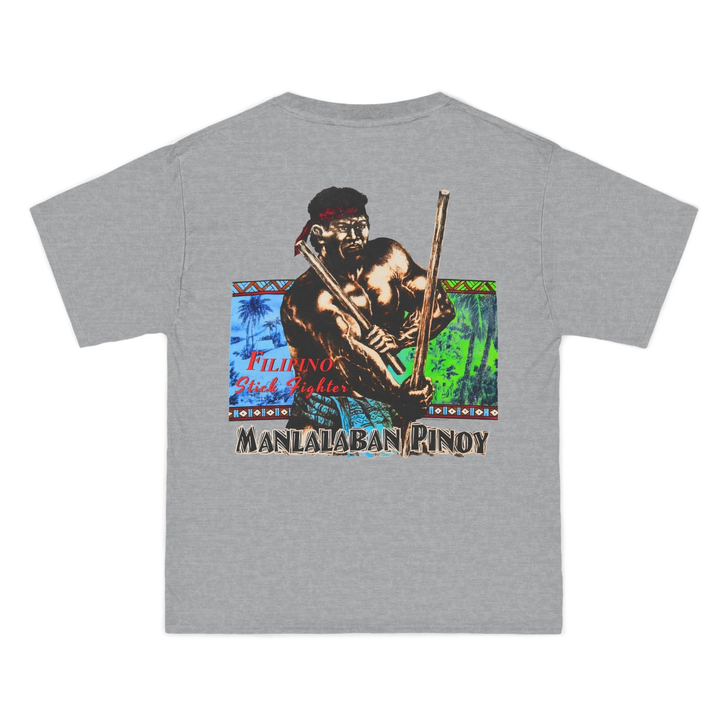 Filipino Strength Manlalaban Pinoy Stick Fighter Vintage Design 90s New Print Beefy-T®  Short-Sleeve T-Shirt