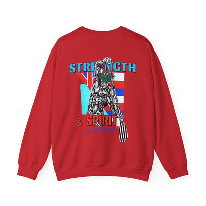 Hawaiian Strength Strength and Spirit of the People Vintage Design 90s New Print Unisex Heavy Blend™ Crewneck Sweatshirt