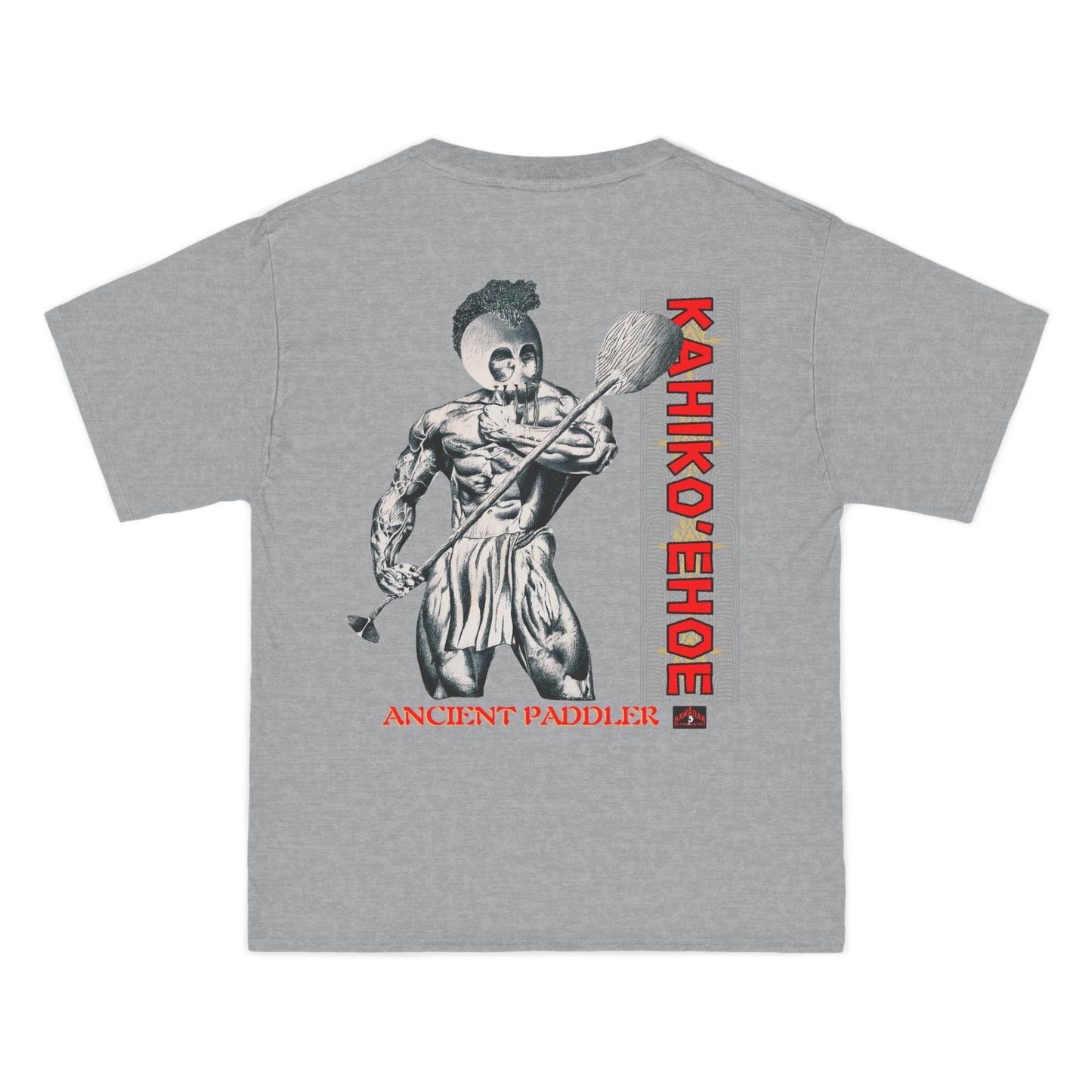 Hawaiian Strength Ancient Paddler Kahiko'ehoe Vintage Design 90s New Print Beefy-T®  Short-Sleeve T-Shirt