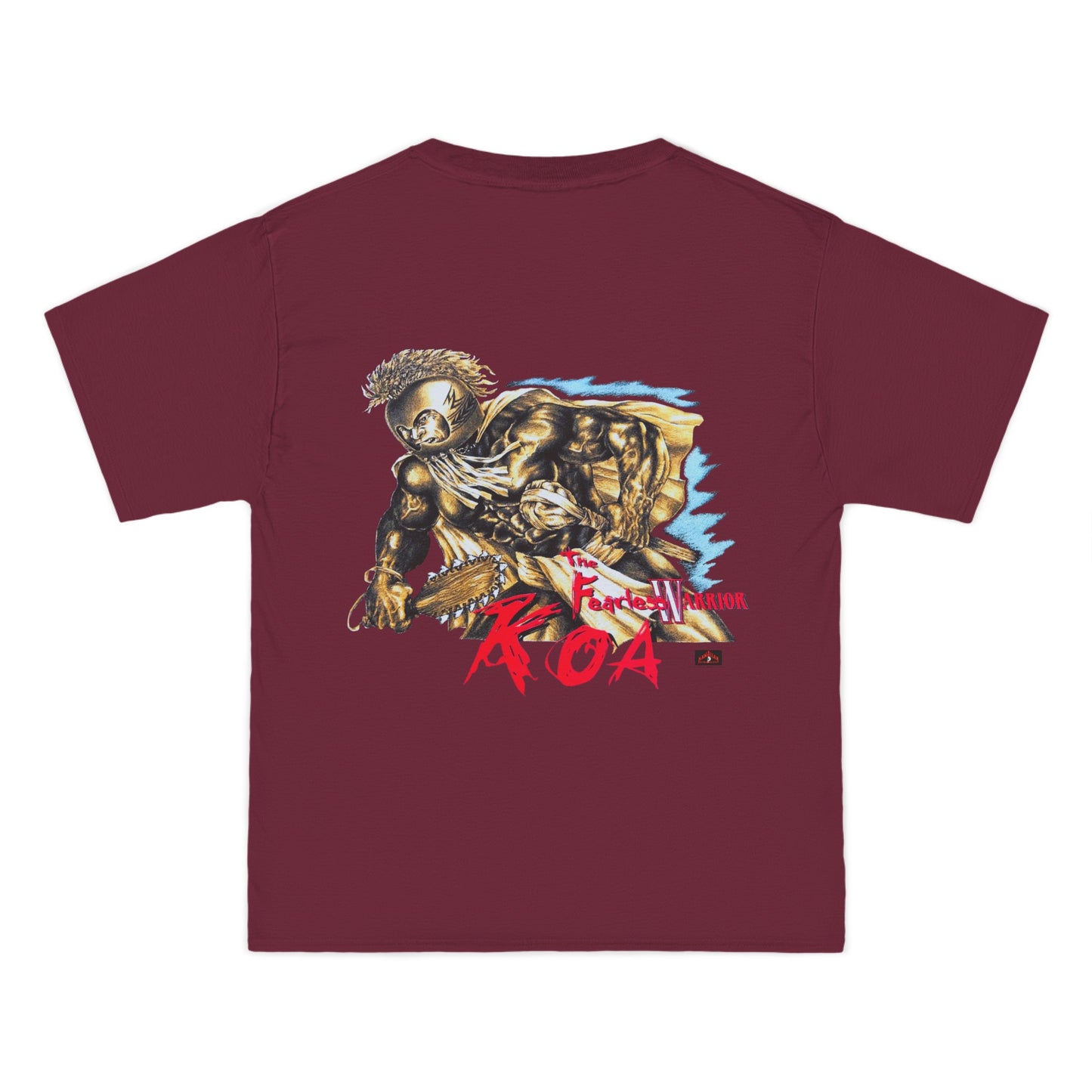 Hawaiian Strength The Fearless Warrior Koa Vintage Design 90s New Print Beefy-T®  Short-Sleeve T-Shirt