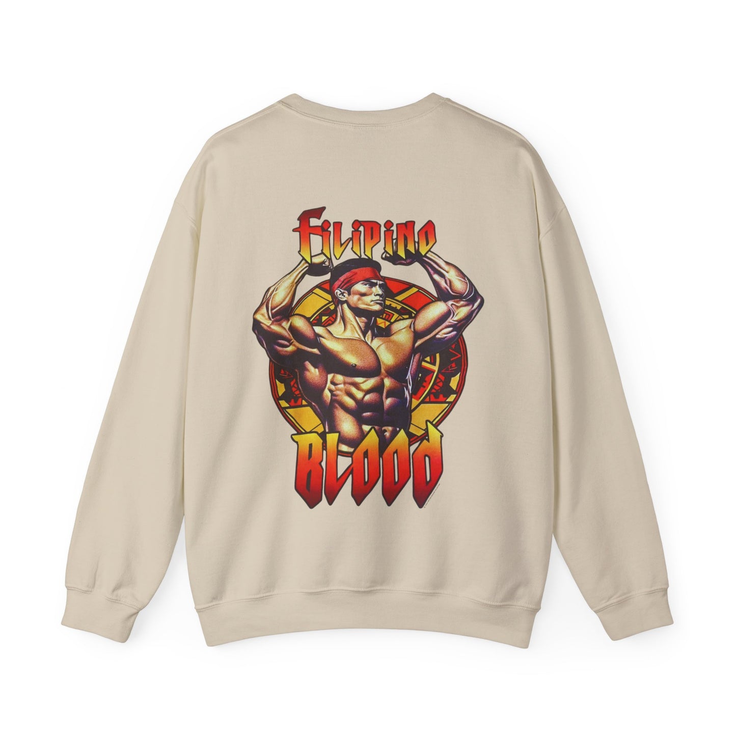 Filipino Strength Filipino Blood Vintage Design 90s New Print Unisex Heavy Blend™ Crewneck Sweatshirt