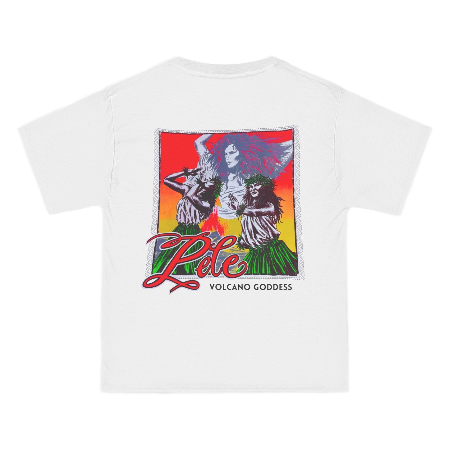 Hawaiian Strength Pele Volcano Goddess Vintage Design 90s New Print Beefy-T®  Short-Sleeve T-Shirt