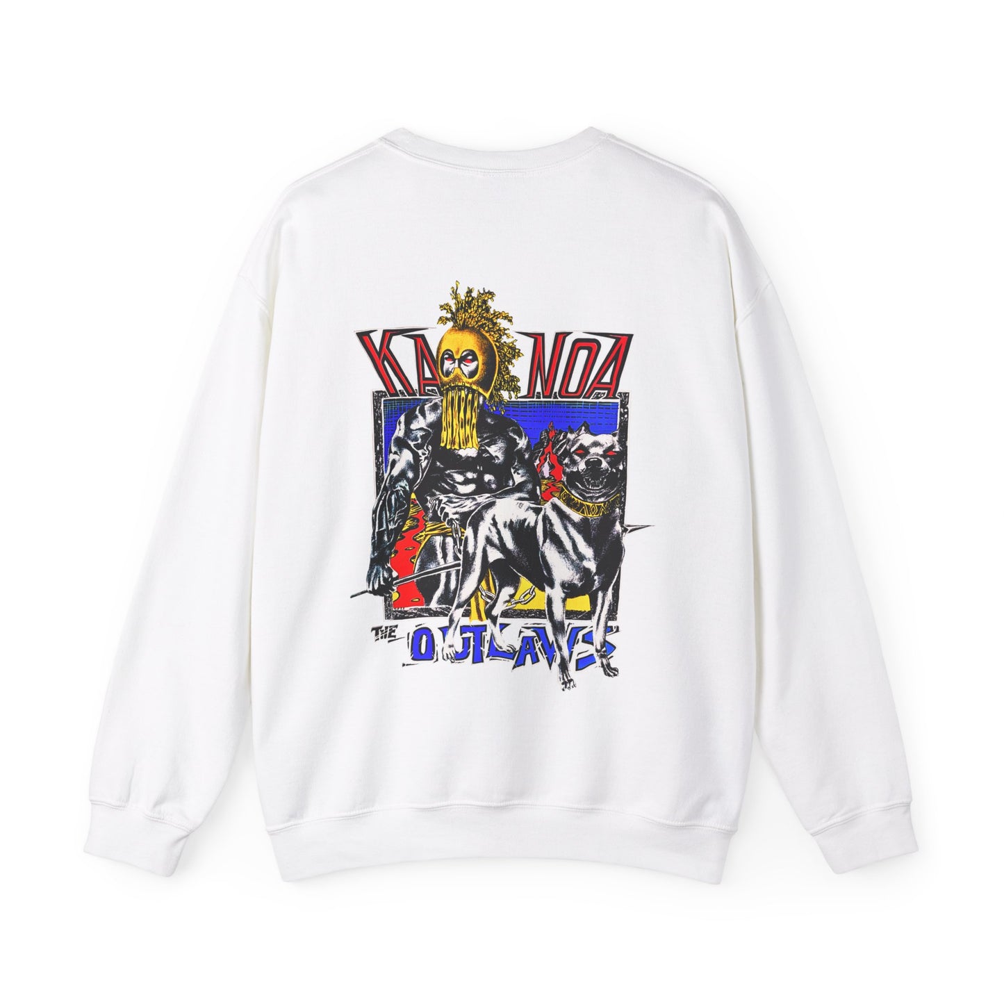 Hawaiian Strength Kanoa The Outlaws Vintage Design 90s New Print Unisex Heavy Blend™ Crewneck Sweatshirt