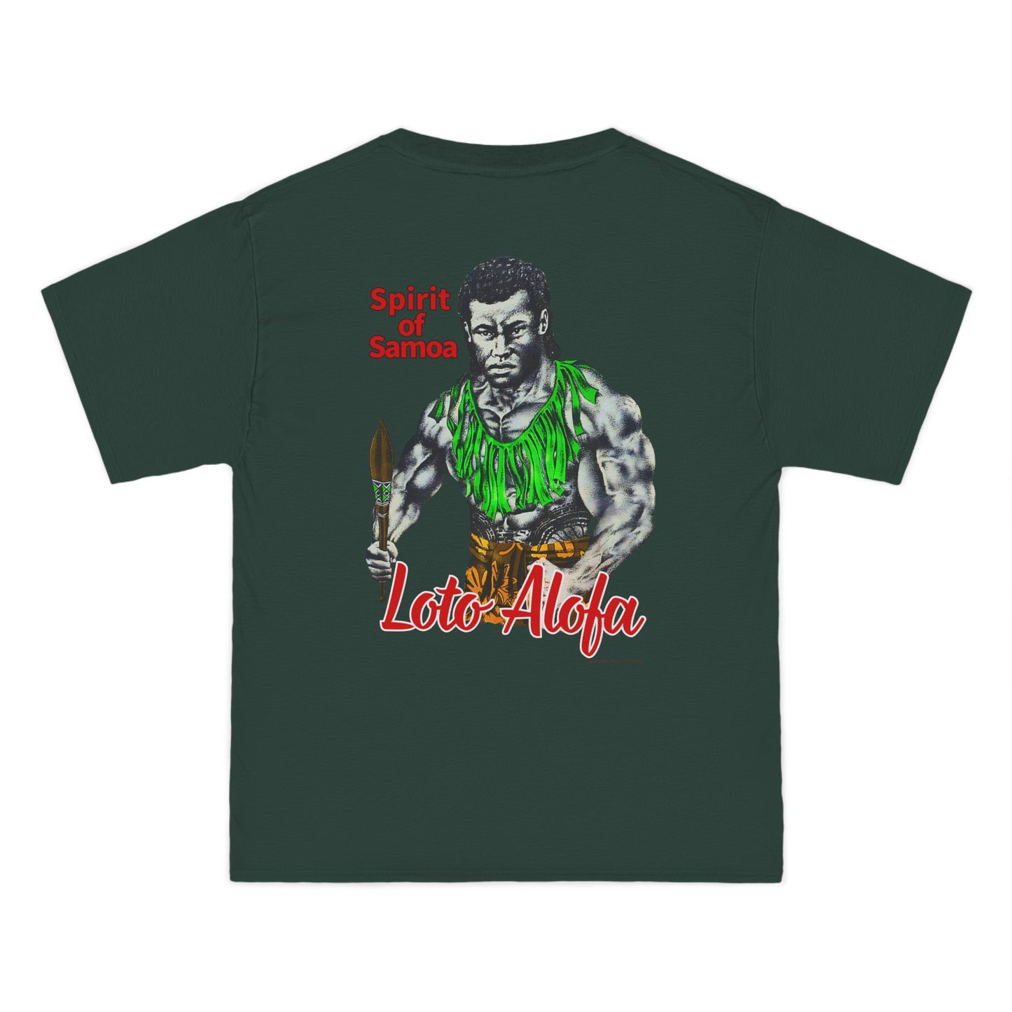 Samoan Strength Spirit of Samoa Loto Alofa Vintage Design 90s New Print Beefy-T®  Short-Sleeve T-Shirt