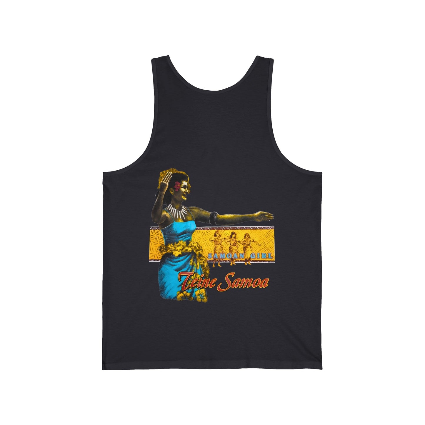 Samoan Strength Samoan Girl Teine Samoa Vintage Design 90s New Print Unisex Jersey Tank