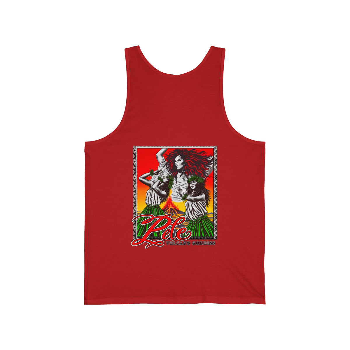 Hawaiian Strength Pele Volcano Goddess Unisex Jersey Tank