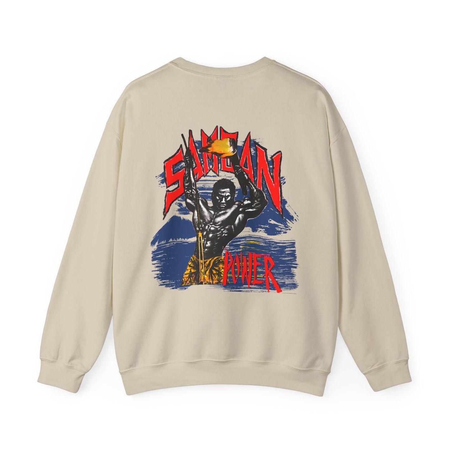 Samoan Strength Samoan Power Vintage Design 90s New Print Unisex Heavy Blend™ Crewneck Sweatshirt