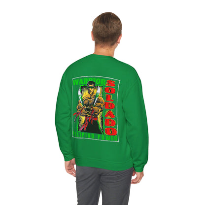Filipino Strength Soldado Warrior Pilipino Power Vintage Design 90s New Print Unisex Heavy Blend™ Crewneck Sweatshirt