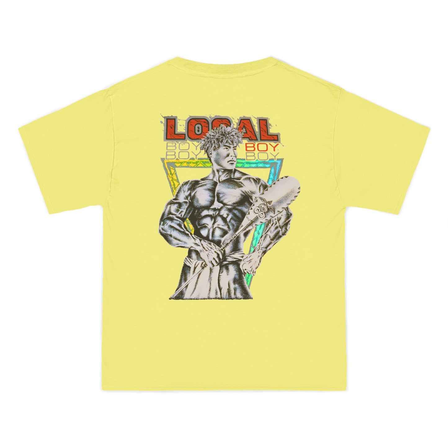 Hawaiian Strength Local Boy Vintage Design 90s New Print Beefy-T®  Short-Sleeve T-Shirt