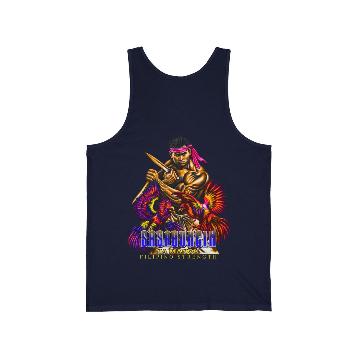 Filipino Strength Sasabungin Na Manok Unisex Jersey Tank