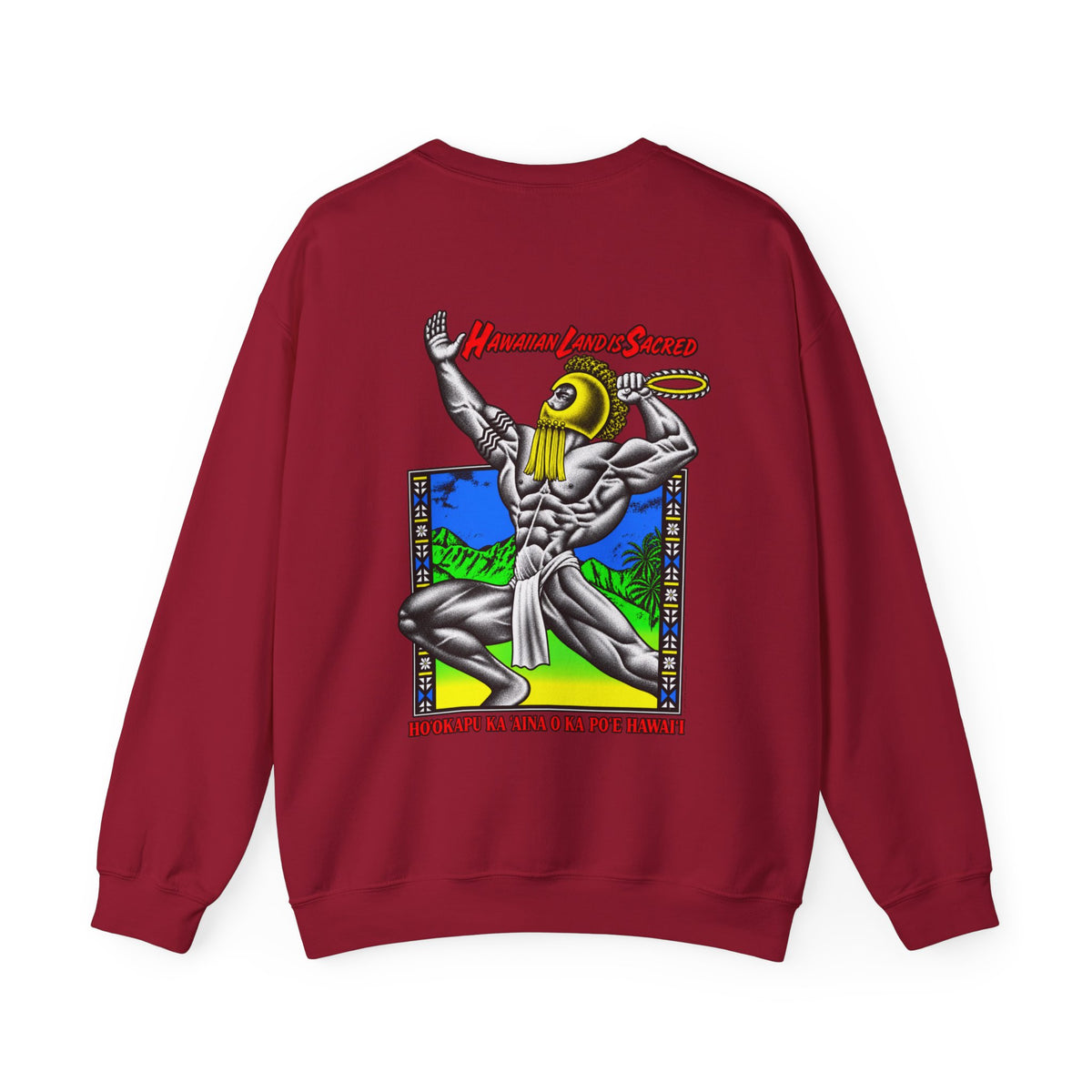 Hawaiian Strength Hawaiian Land Is Sacred Unisex Heavy Blend™ Crewneck Sweatshirt