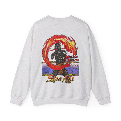 Samoan Strength Siva Afi Vintage Design 90s New Print Unisex Heavy Blend™ Crewneck Sweatshirt