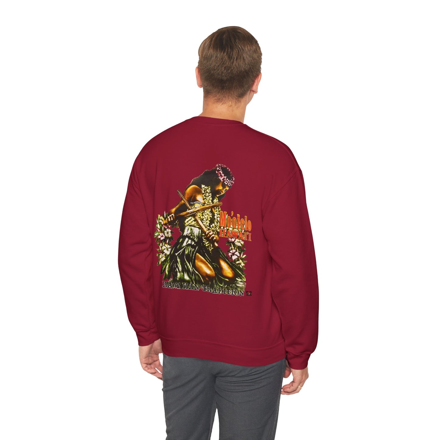 Hawaiian Strength Hawaiian Tradition Mo'olelo Hawai'i Vintage Design 90s New Print Unisex Heavy Blend™ Crewneck Sweatshirt