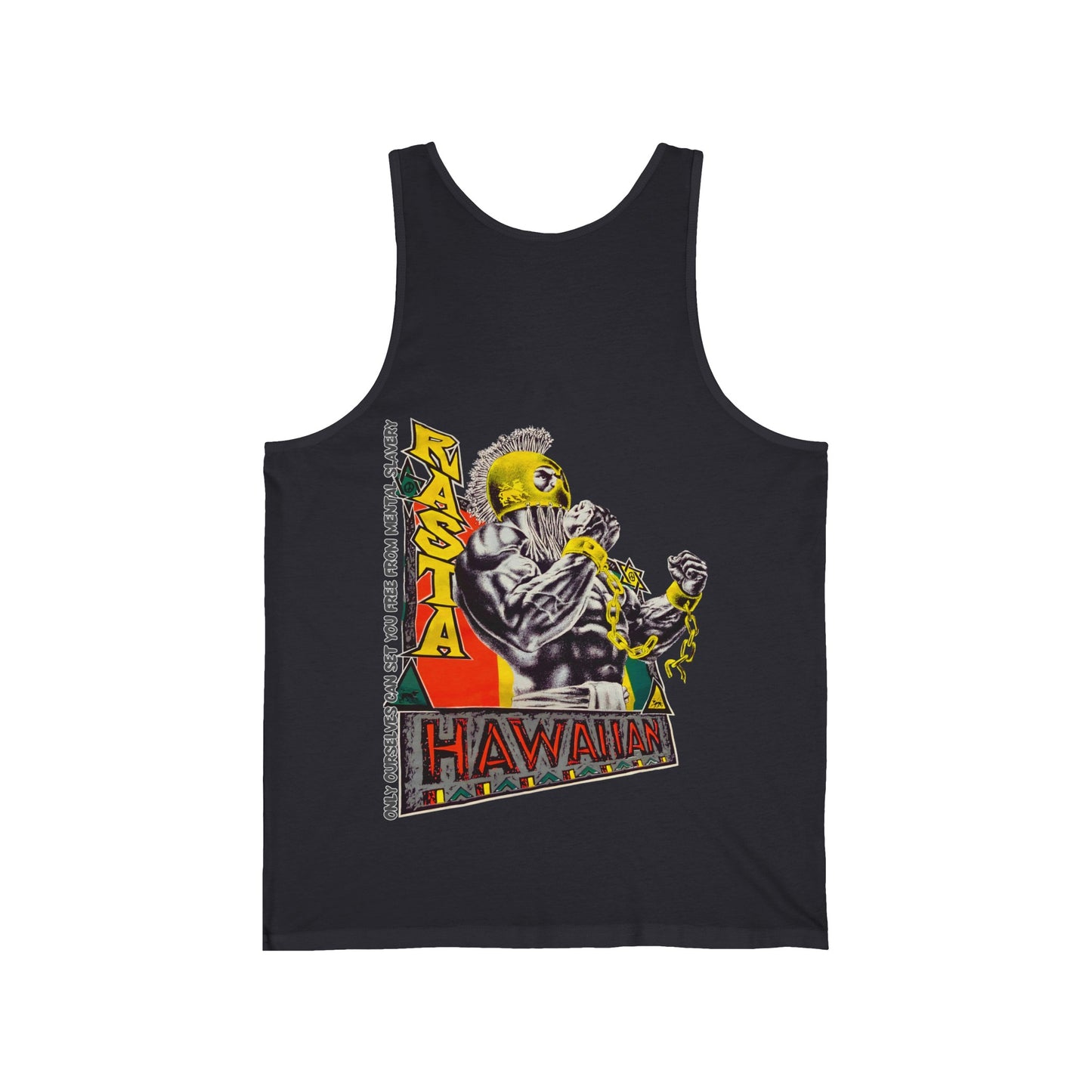 Hawaiian Strength Hawaiian Rasta Vintage Design 90s New Print Unisex Jersey Tank