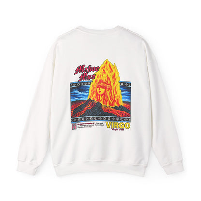 Hawaiian Strength Mahoe Mua Virgo Virgin Pele Unisex Heavy Blend™ Crewneck Sweatshirt