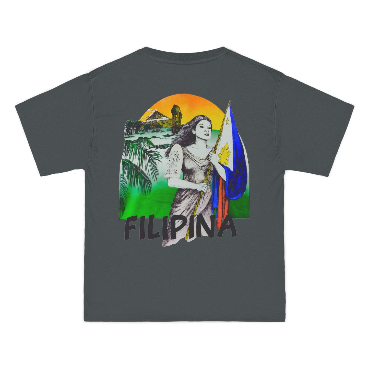 Filipino Strength Filipina Vintage Design 90s New Print Beefy-T®  Short-Sleeve T-Shirt