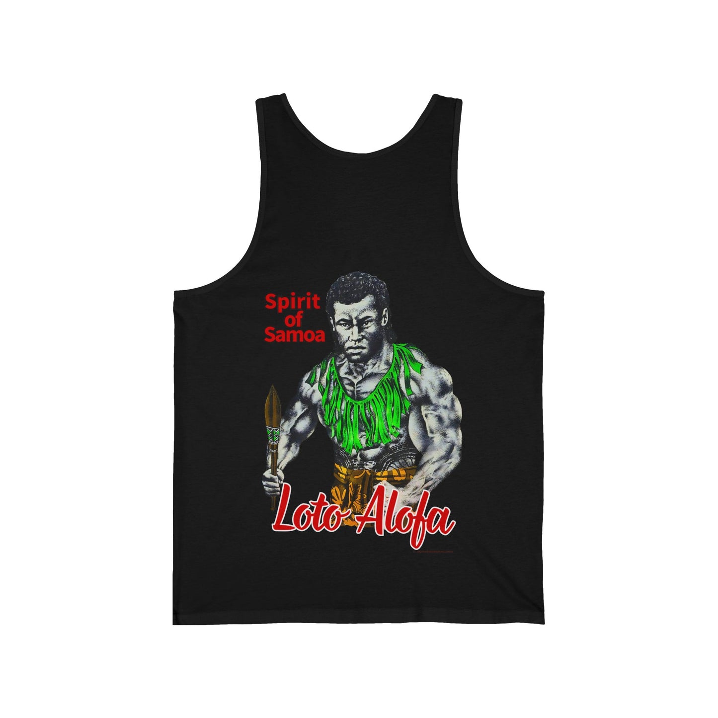 Samoan Strength Spirit of Samoa Loto Alofa Vintage Design 90s New Print Unisex Jersey Tank