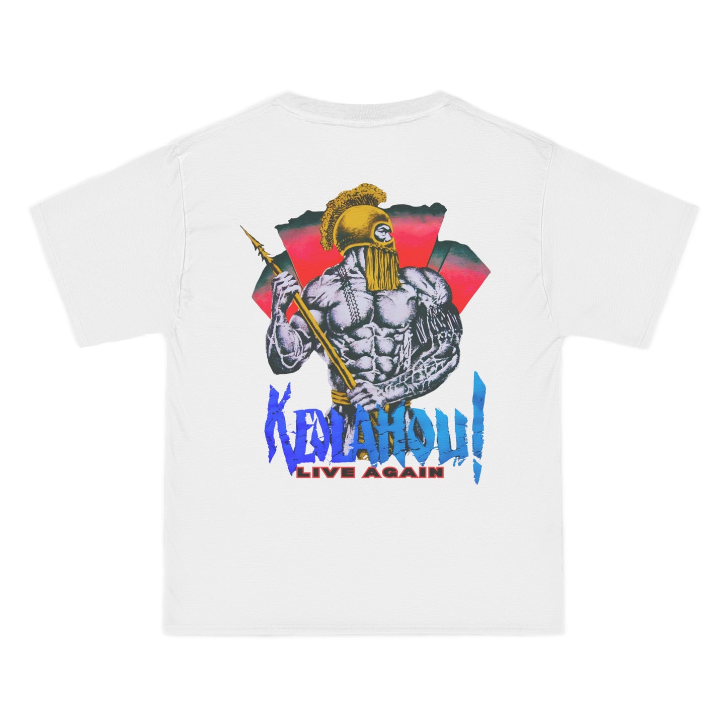 Hawaiian Strength Keolahou! Live Again Vintage Design 90s New Print Beefy-T®  Short-Sleeve T-Shirt