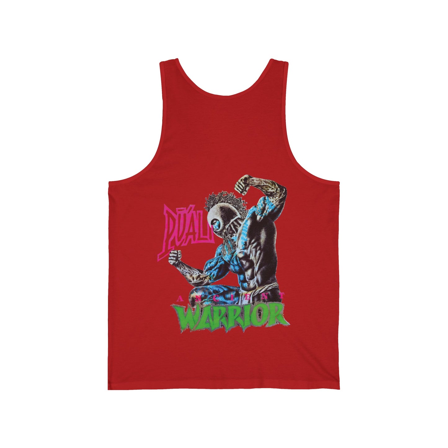 Hawaiian Strength Puali Ancient Warrior Vintage Design 90s New Print Unisex Jersey Tank