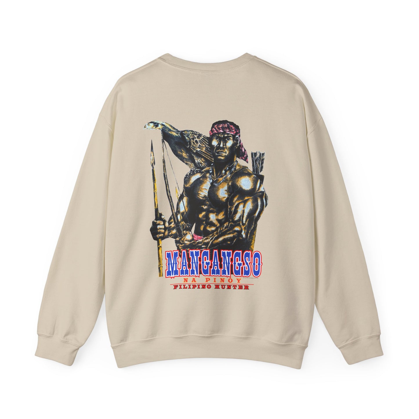 Filipino Strength Mangangso Na Pinoy Filipino Hunter Vintage Design 90s New Print Unisex Heavy Blend™ Crewneck Sweatshirt