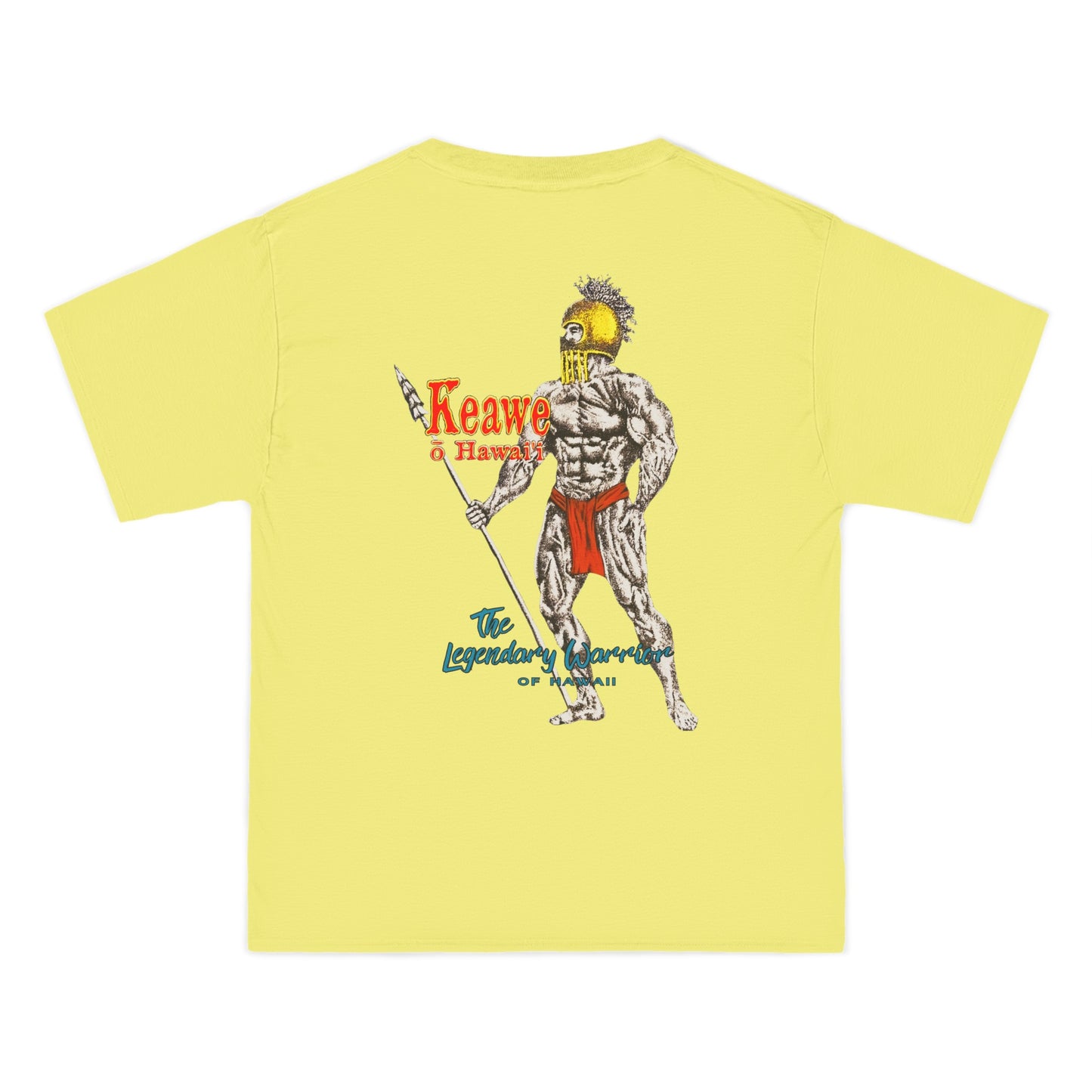 Hawaiian Strength Keawe o Hawaii The Legendary Warrior of Hawaii Vintage Designs 90s New Print Beefy-T®  Short-Sleeve T-Shirt