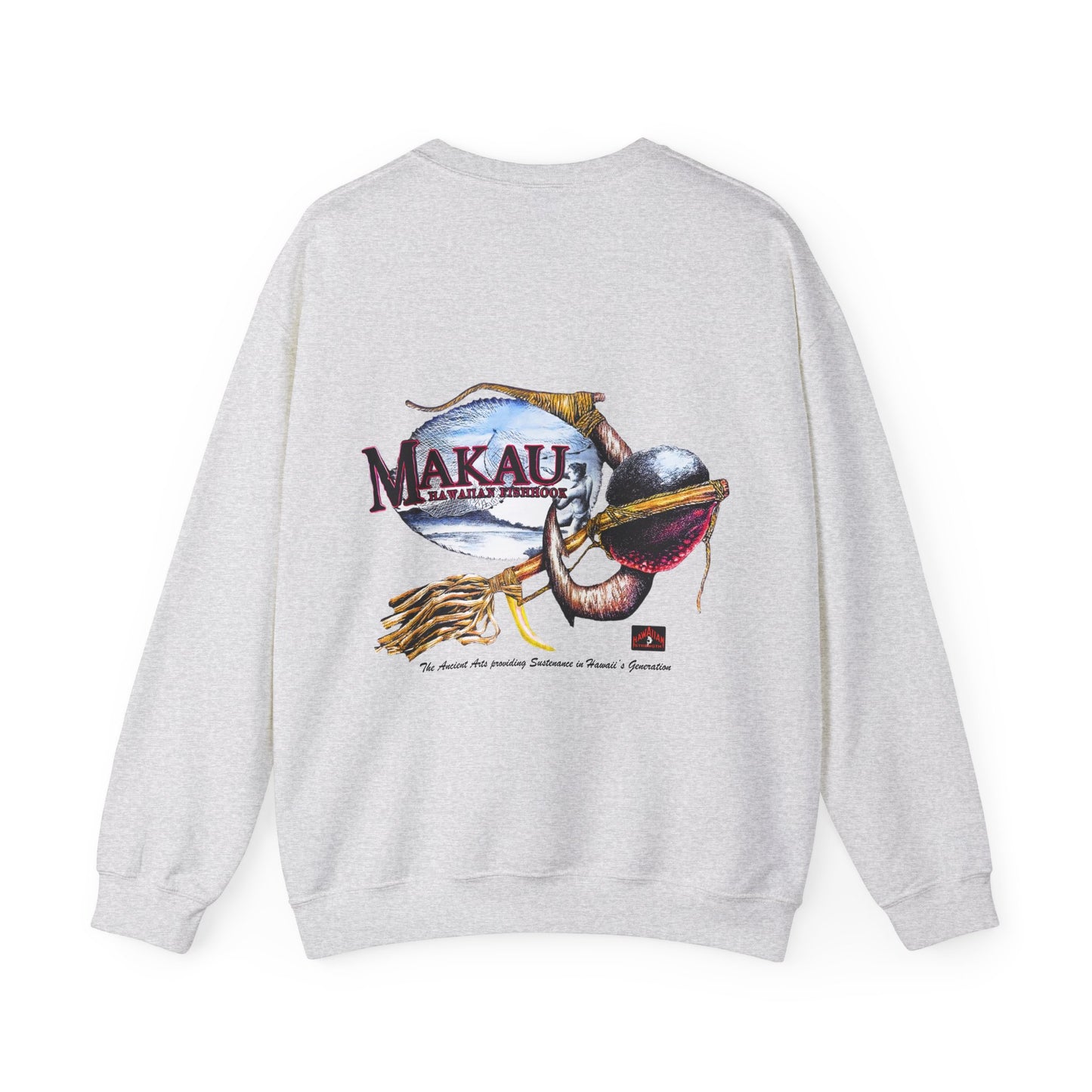 Hawaiian Strength Makau Hawaiian Fishhook Vintage Design 90s New Print Unisex Heavy Blend™ Crewneck Sweatshirt