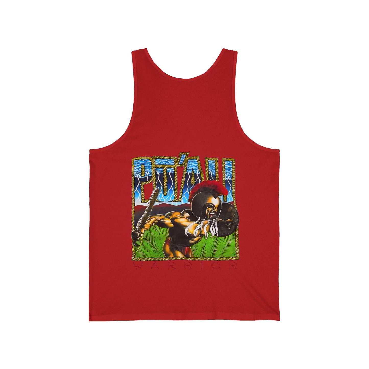 Hawaiian Strength Pu'ali Warrior Vintage Design 90s New Print Unisex Jersey Tank