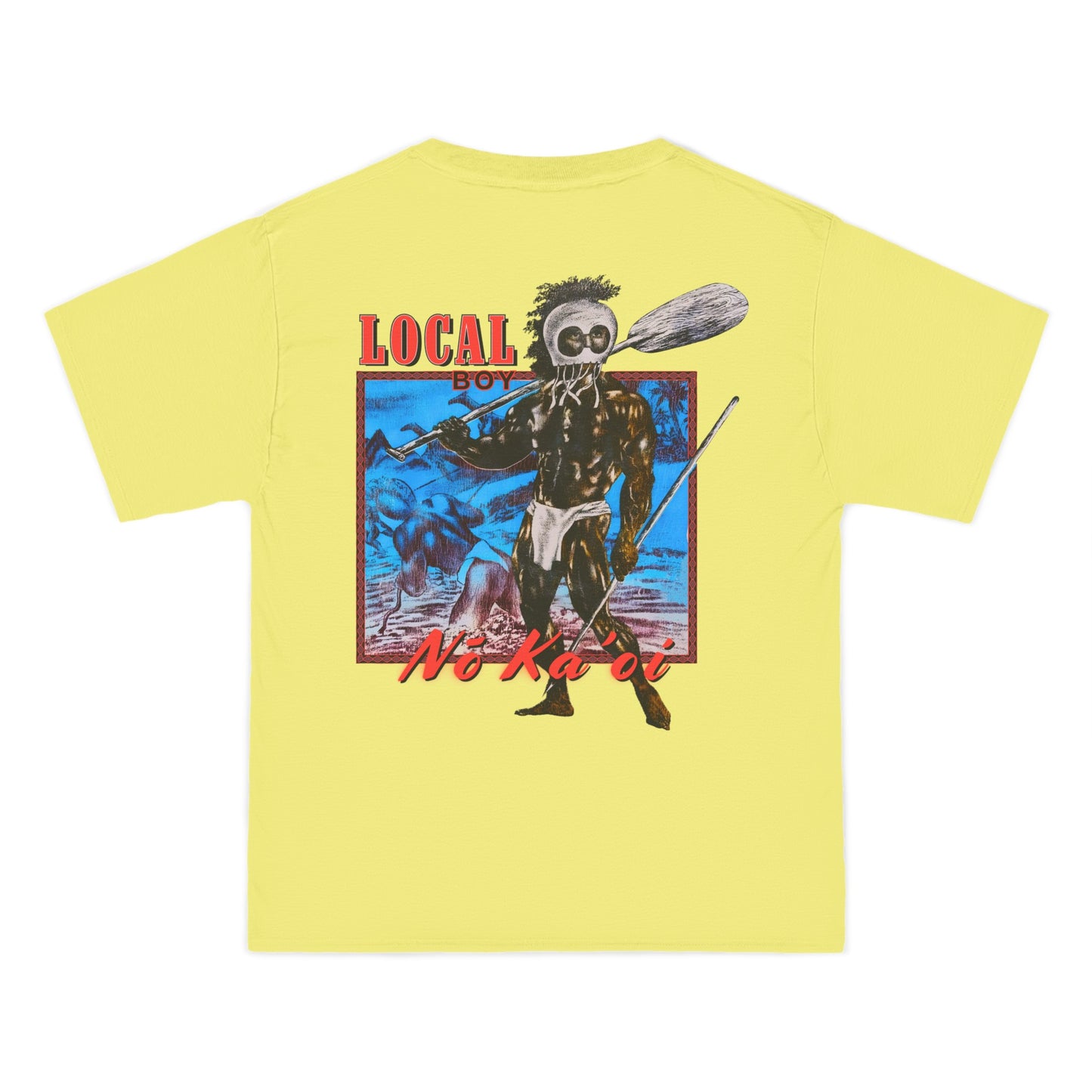 Hawaiian Strength Local Boy No Ka'oi Vintage Design 90s New Print Beefy-T®  Short-Sleeve T-Shirt