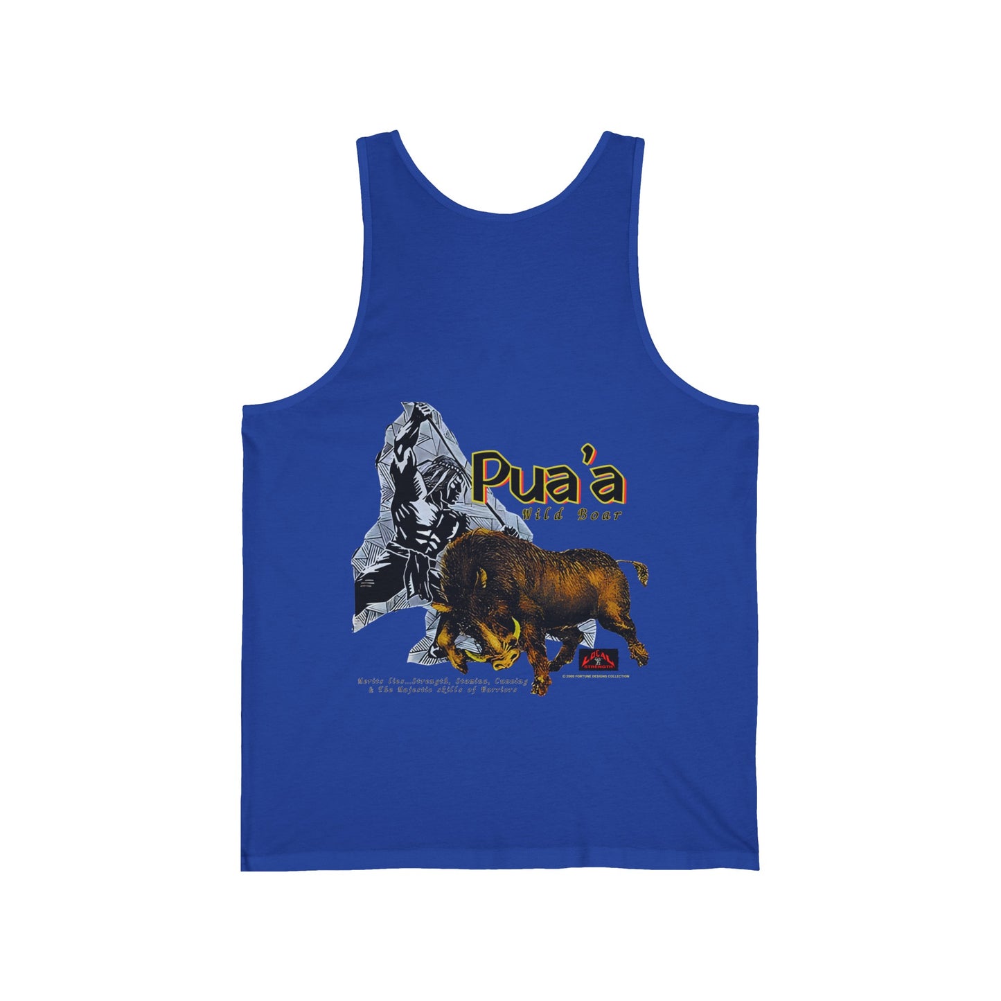 Local Strength Pua'a Wild Boar Vintage Design 90s New Print Unisex Jersey Tank