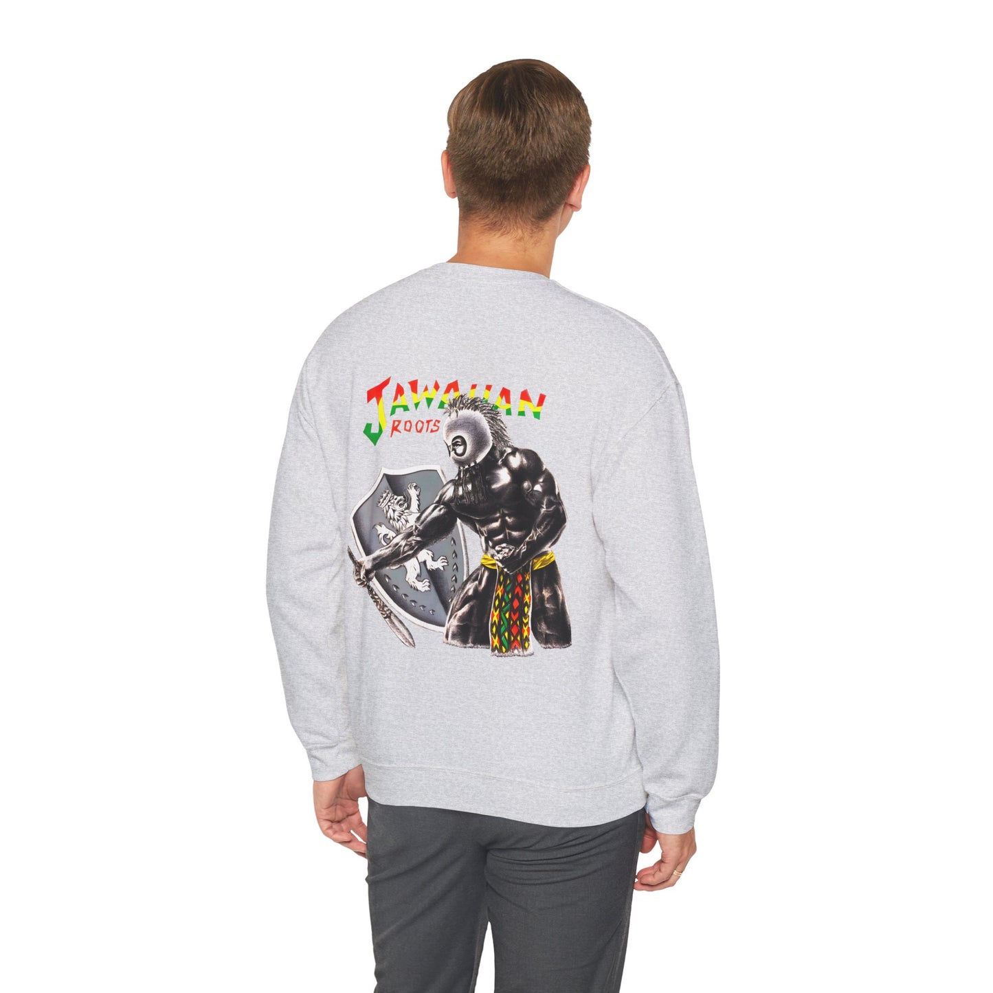 Jawaiian Strenght Jawaiian Roots Vintage Design 90s New Print Unisex Heavy Blend™ Crewneck Sweatshirt