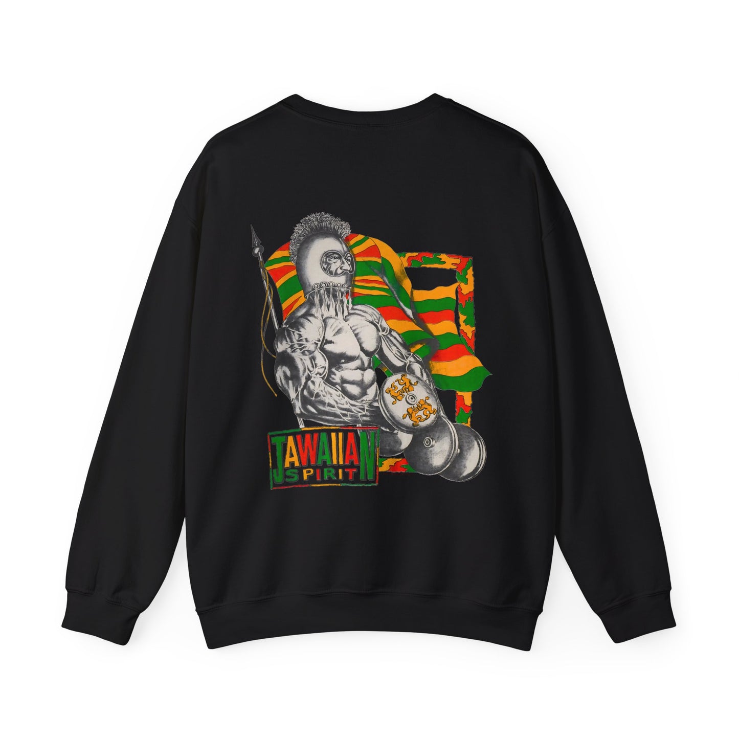 Jawaiian Strength Jawaiian Spirit Vintage Design 90s New Print Unisex Heavy Blend™ Crewneck Sweatshirt