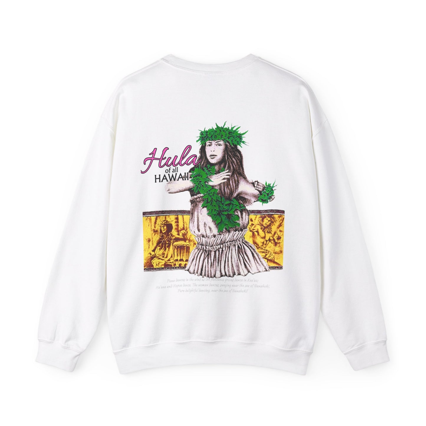 Hawaiian Strength Hula of all Hawaii Vintage Design 90s New Print Unisex Heavy Blend™ Crewneck Sweatshirt