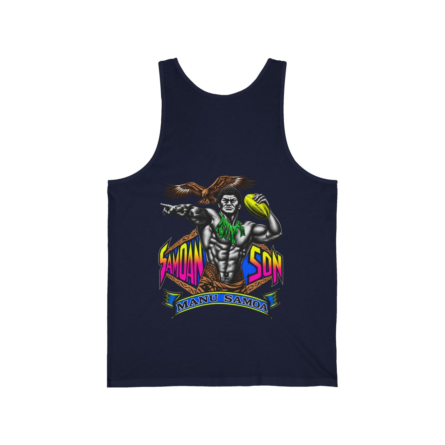 Samoan Strength Samoan Son Manu Samoa Unisex Jersey Tank