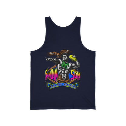 Samoan Strength Samoan Son Manu Samoa Unisex Jersey Tank