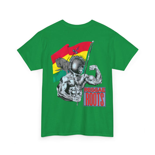 Jawaiian Strength Reggae Roots Vintage Design 90s New Print Unisex Heavy Cotton Tee