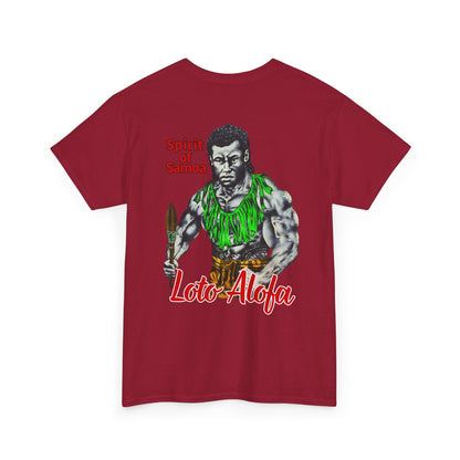 Samoan Strength Spirit of Samoa Loto Alofa Vintage Design 90s New Print Unisex Heavy Cotton Tee