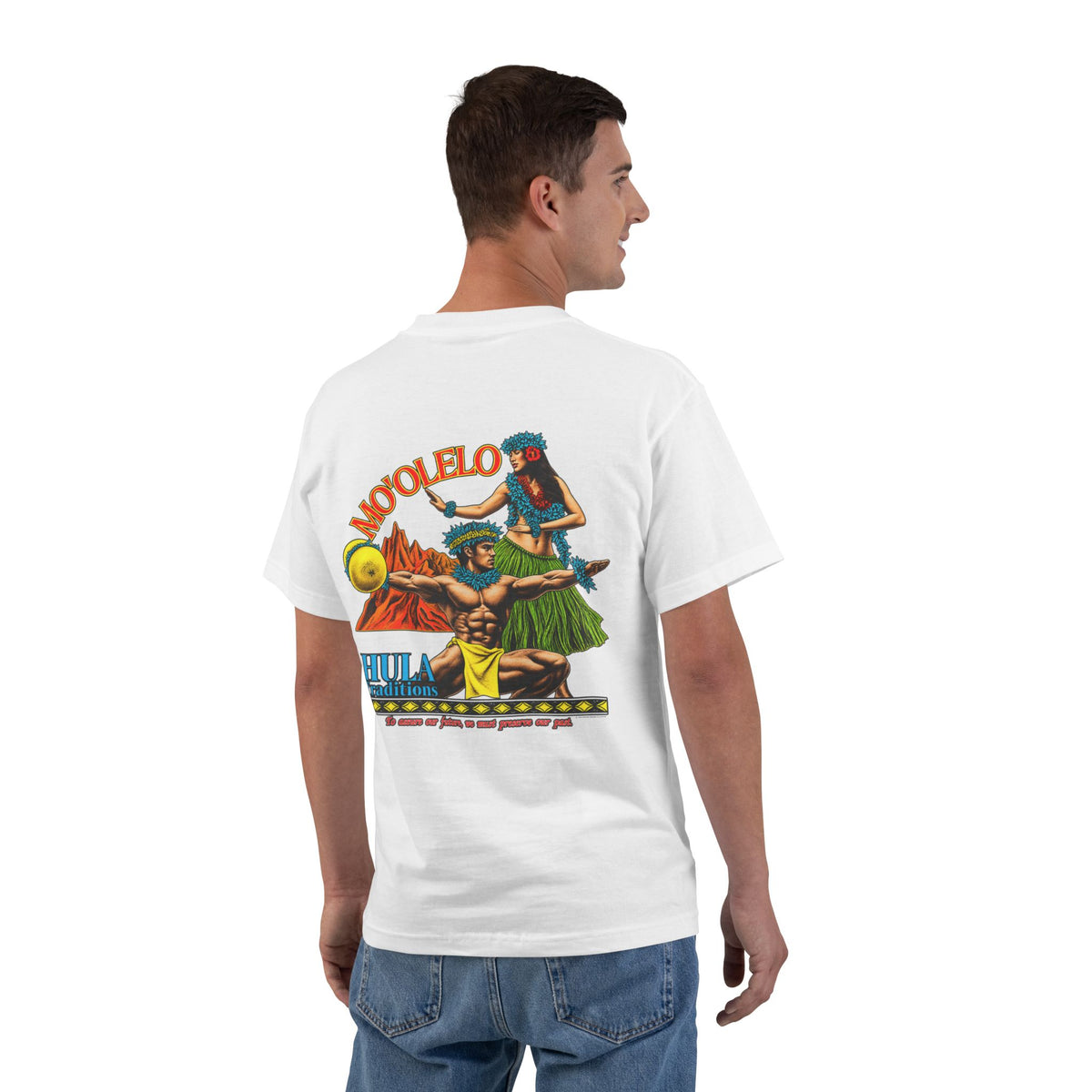 Hawaiian Strength Mo'olelo Hula Traditions Beefy-T®  Short-Sleeve T-Shirt
