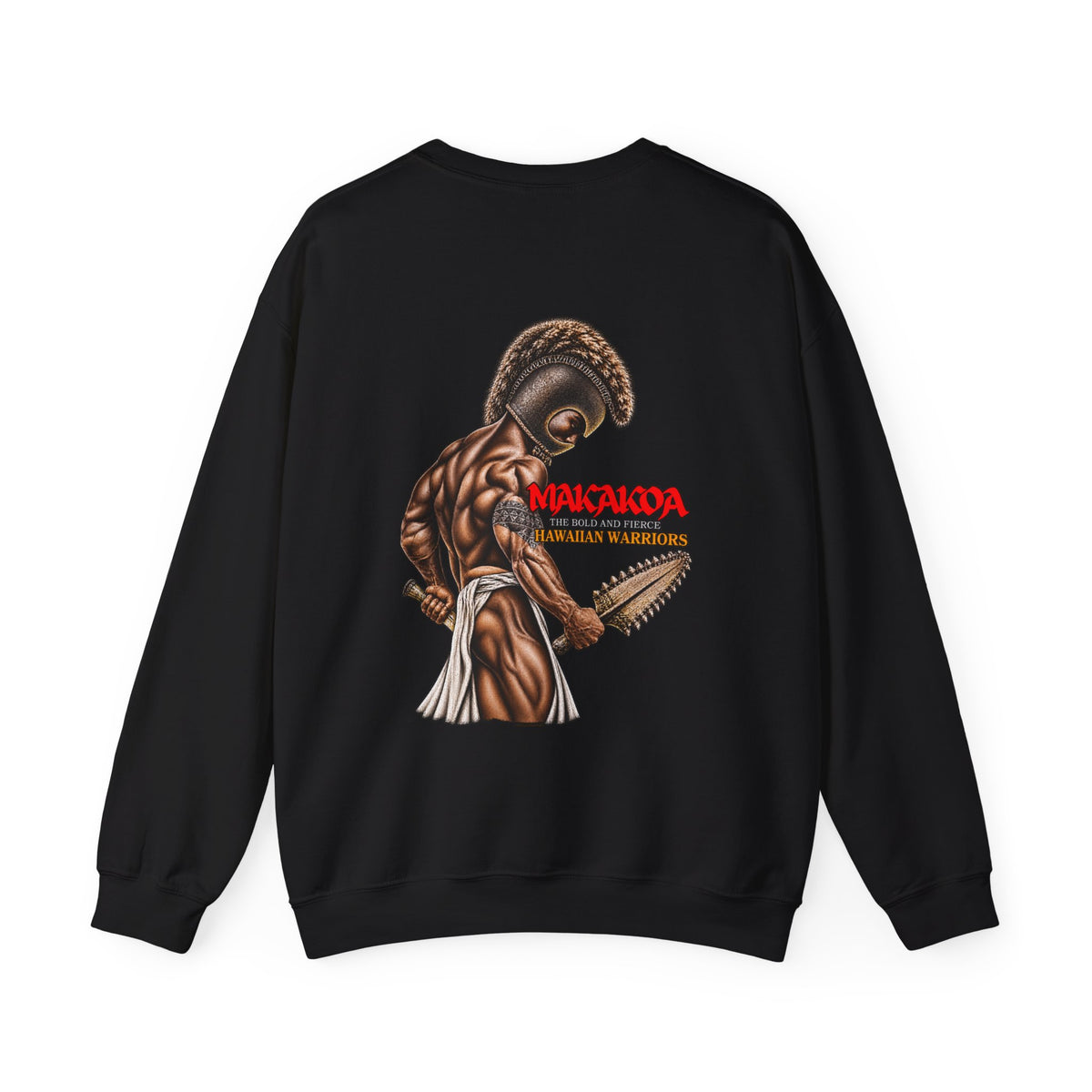 Hawaiian Strength Makakoa The Bold and Fierce Hawaiian Warriors Unisex Heavy Blend™ Crewneck Sweatshirt