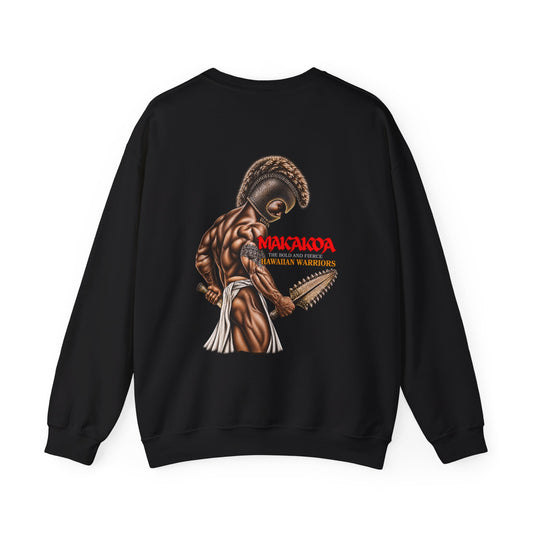 Hawaiian Strength Makakoa The Bold and Fierce Hawaiian Warriors Unisex Heavy Blend™ Crewneck Sweatshirt