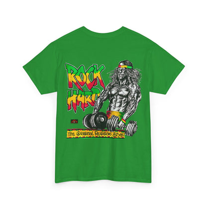 Jawaiian Strength Rock Hard The Original Reggae Style Vintage 90s Design New Print Unisex Heavy Cotton Tee