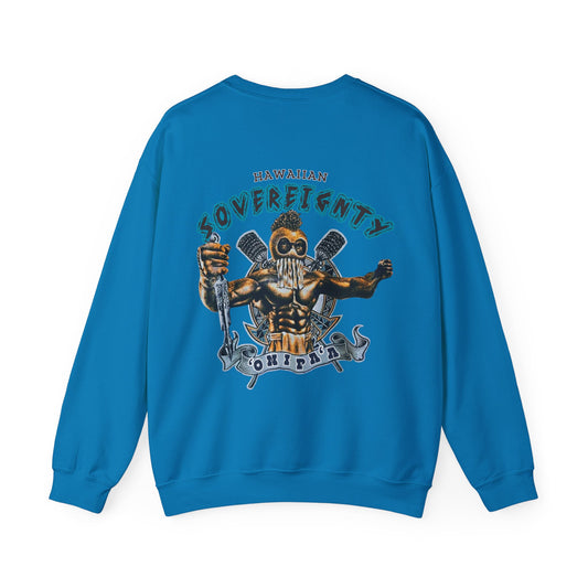 Hawaiian Strength Hawaiian Sovereignty 'Onipa'a Vintage Design 90s New Print Unisex Heavy Blend™ Crewneck Sweatshirt