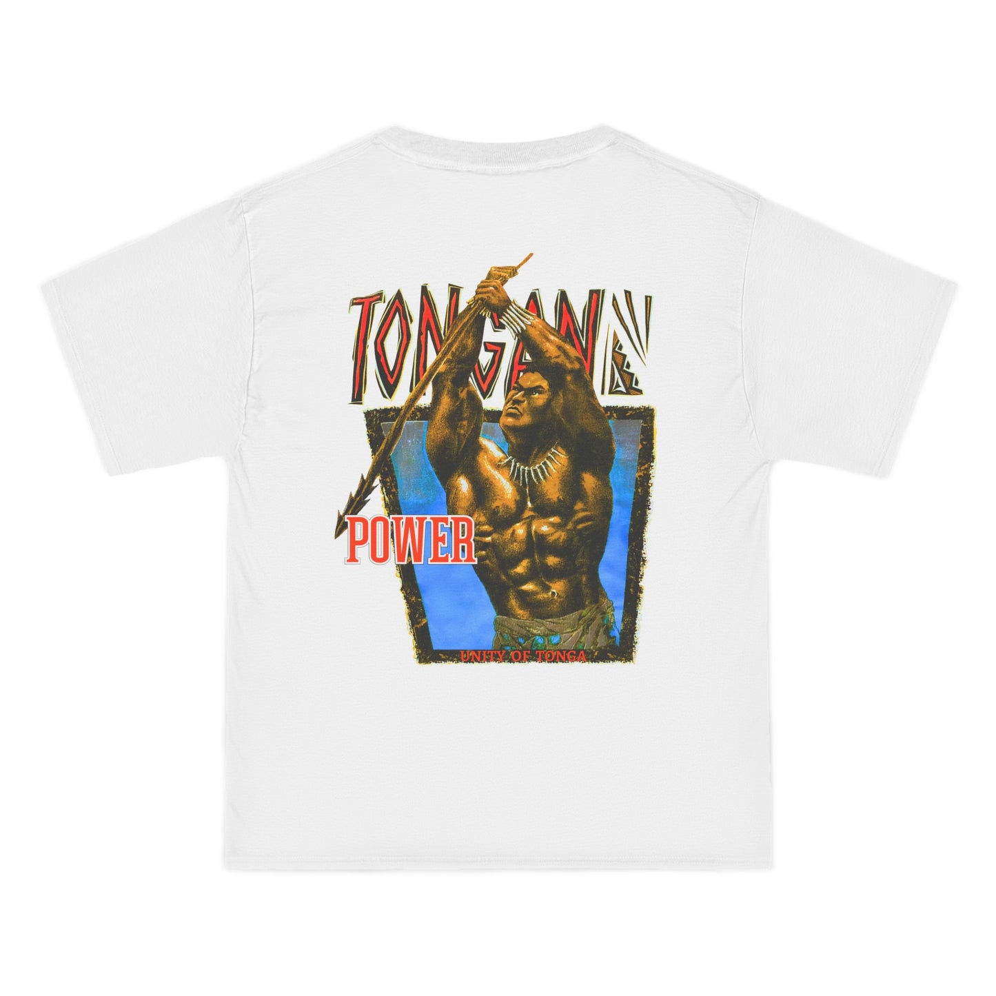 Local Strength Tongan Power Unity Of Tonga Vintage Design 90s New Print Beefy-T®  Short-Sleeve T-Shirt